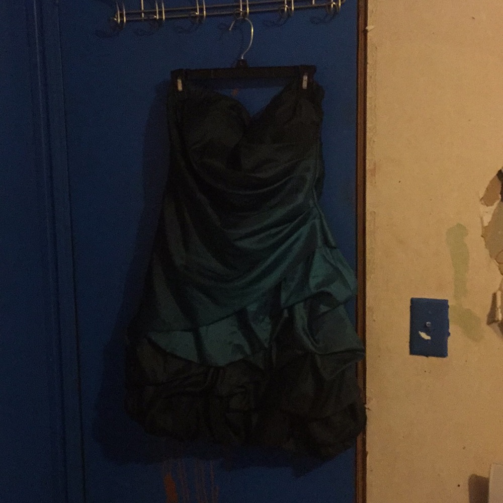 Short black to blue dress